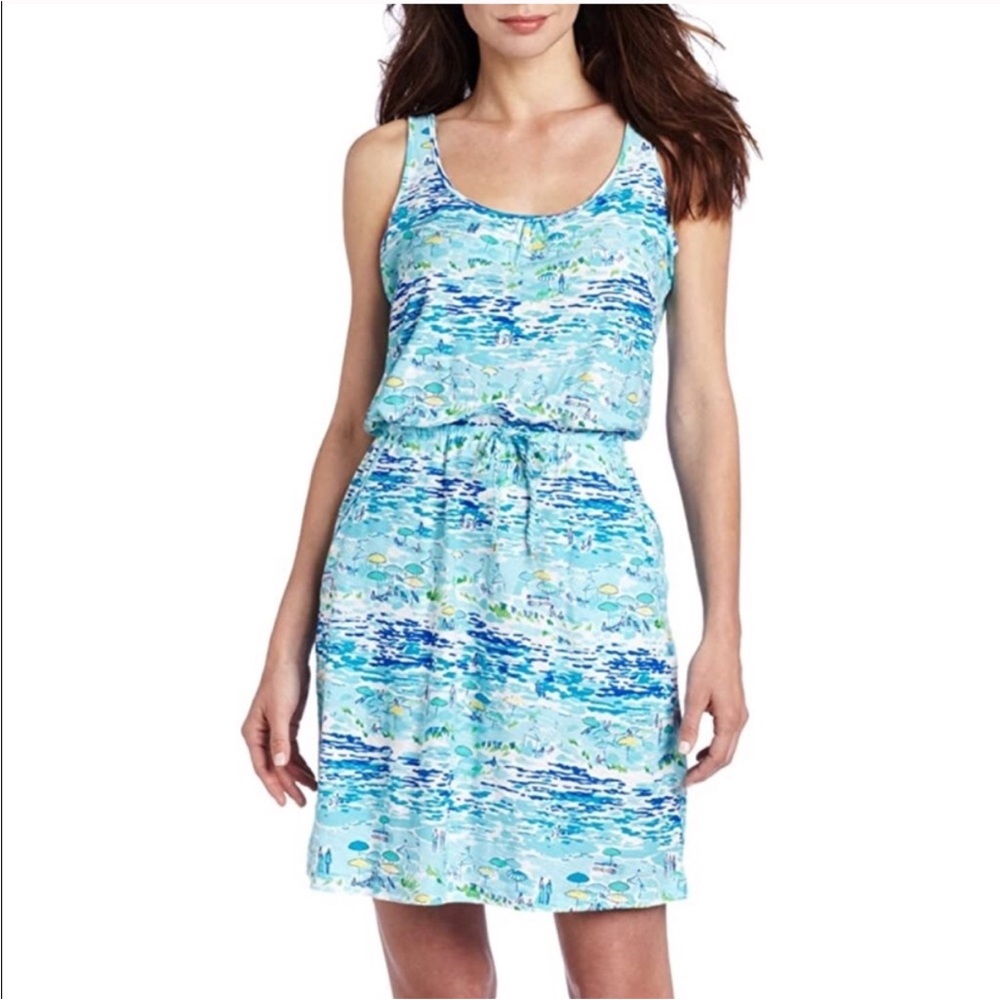 Lilly Pulitzer Kori Sleeveless Mini Dress in High Tide Toile Blue Size XS Cotton